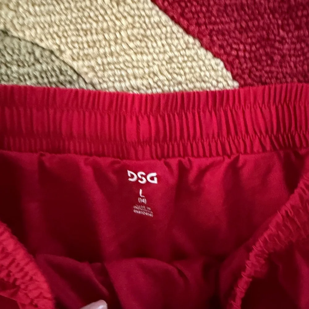 DSG Dicks Sporting Goods Red Athletic Running Shorts Girls Kids Size Large 14